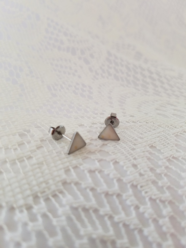 SUPER TINY SIMPLICITY STUDS SILVER  STAINLESS STEEL  Notbranded